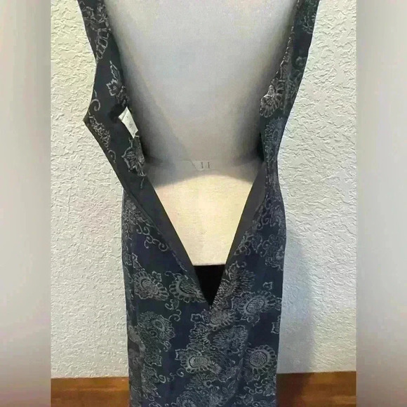 J. Crew silk navy floral dress size 8 - Picture 4 of 9